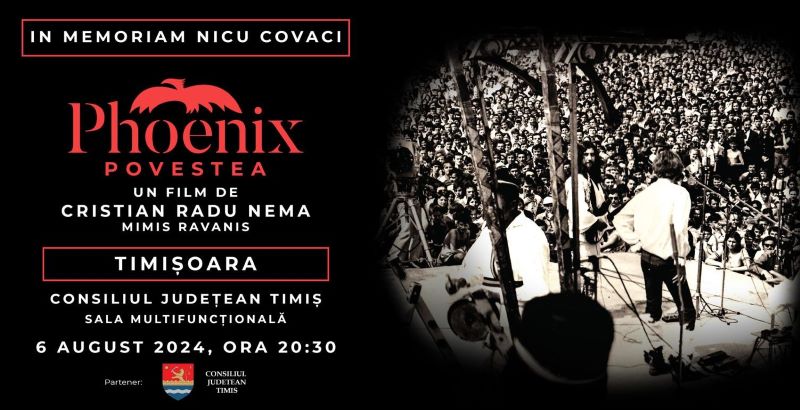 Eveniment comemorativ – Vizionare gratuită a filmului „Phoenix: Povestea” în memoria lui Nicu Covaci