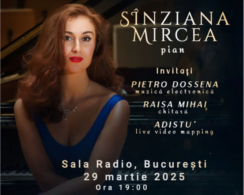 Cu ocazia Zilei Nationale a Culturii, Sînziana Mircea lanseaza Turneul International “Imagine Belle Epoque”