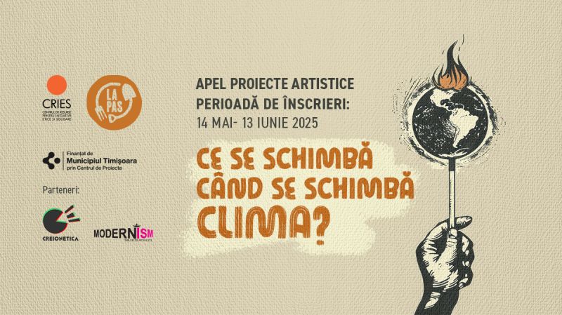 Apel de proiecte artistice: „Ce se schimbă când se schimbă clima?”