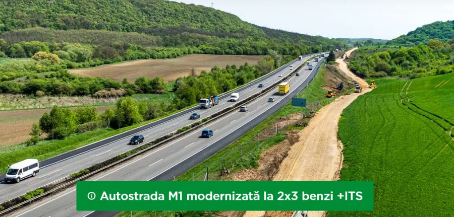 În Ungaria a început lărgirea autostrăzii M1