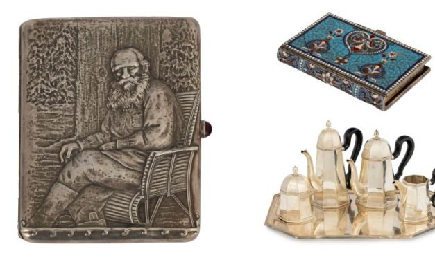 Obiecte de artă decorativă realizate de furnizorul Casei Imperiale Ruse, în licitație la Artmark