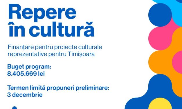 Centrul de Proiecte al Municipiului Timișoara susține proiectele culturale reprezentative pentru oraș cu 8,4 milioane de lei