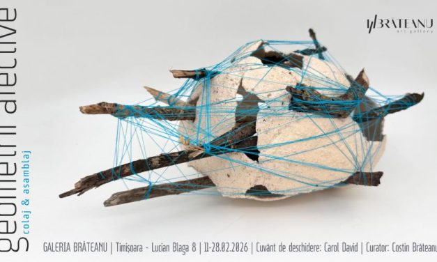 Galeria Brăteanu din Timișoara găzduiește expoziția colectivă de colaj și asamblaj “Geometrii afective”