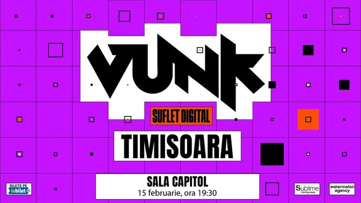 VUNK anunță turneul național „SUFLET DIGITAL”, care va ajunge în 11 orașe din România