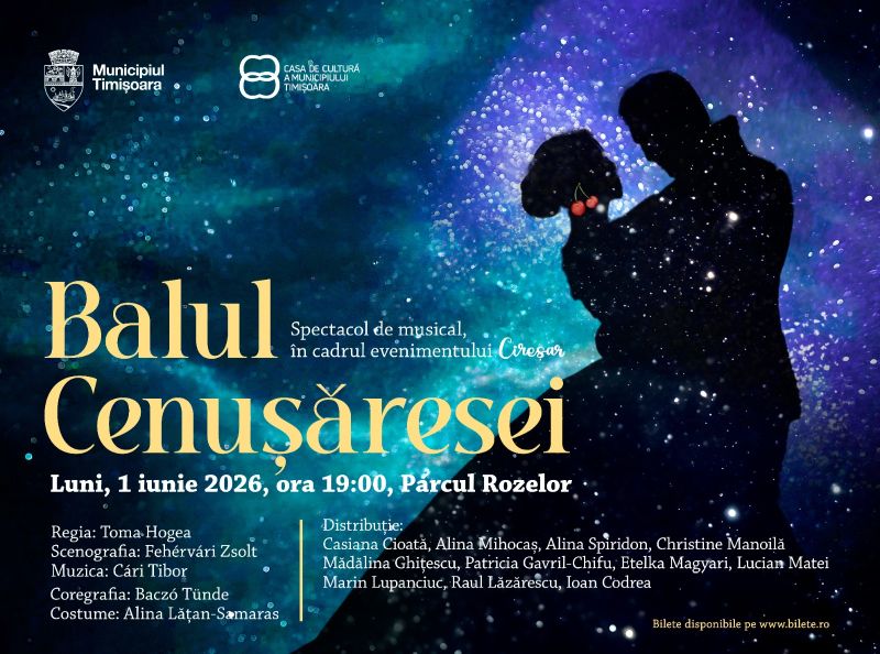 Balul Cenușăresei – Musicalul cucerește Parcul Rozelor, de Cireșar!
