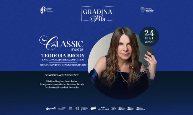 Classic meets Teodora Brody – Concert de jazz simfonic în Grădina de Vară a Filarmonicii Banatul Timișoara