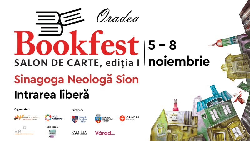 Bookfest aduce la Oradea pe unii dintre cei mai cunoscuți scriitori, editori și personalități cultural